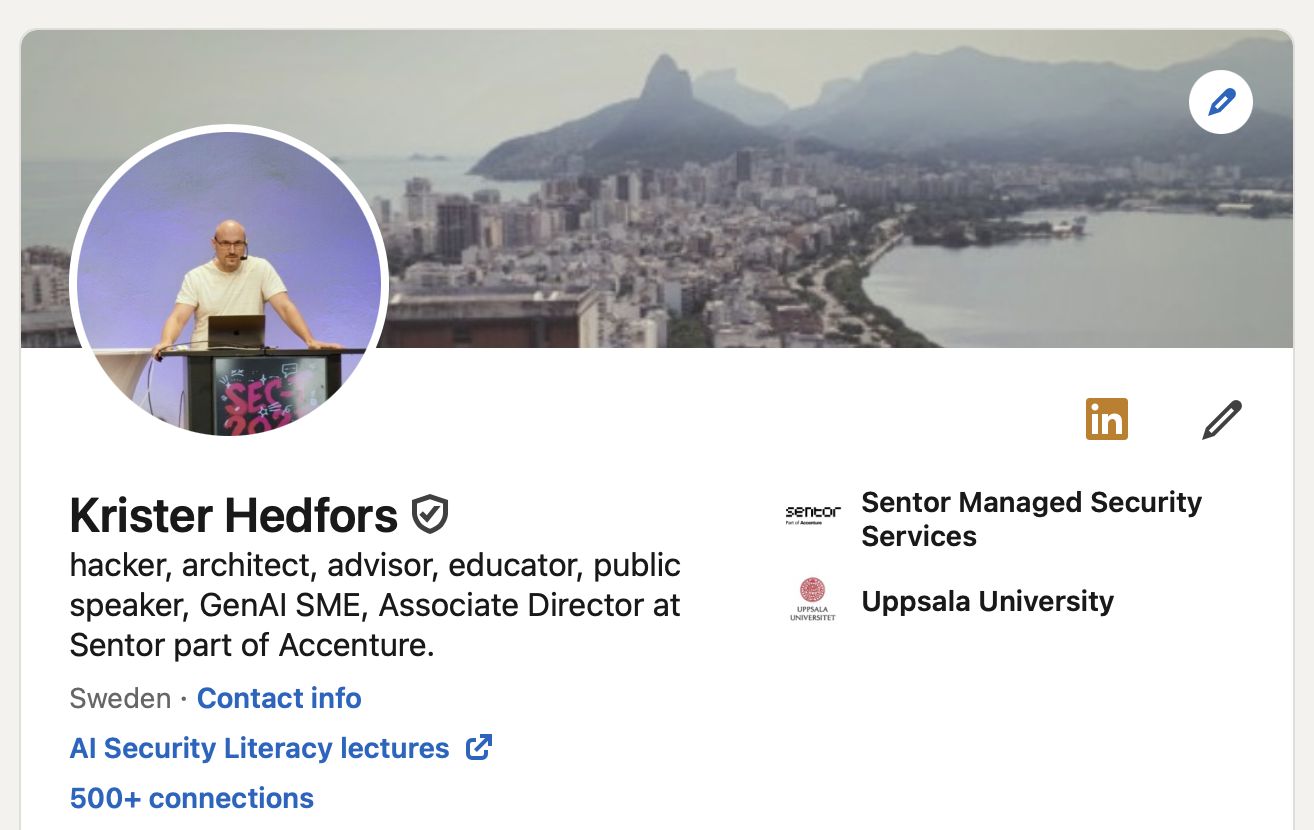 Krister Hedfors on LinkedIn